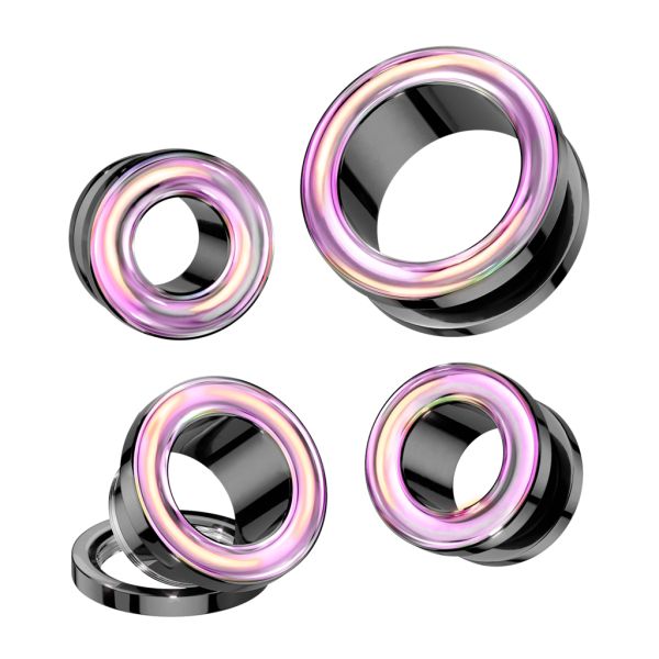 Freyja Black Pink-Tunneli 10-16mm-3